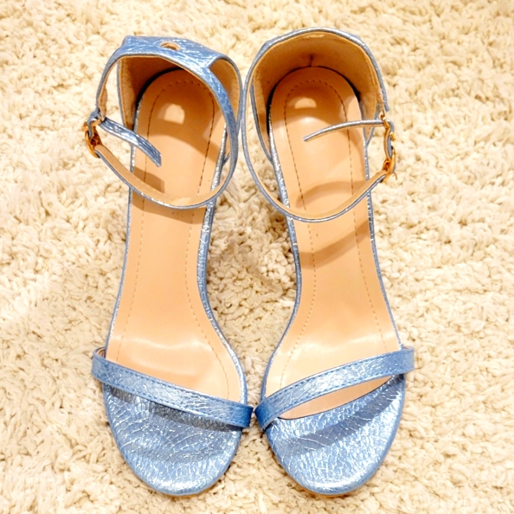 Baby blue heels